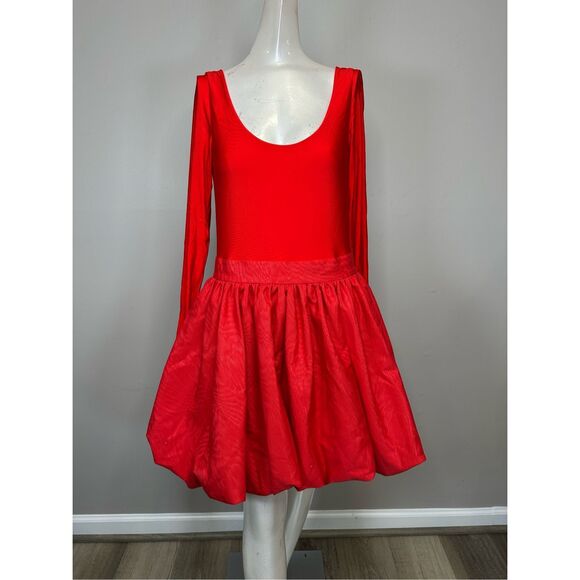 Alice + Olivia Chara Bubble-Hem Minidress Size US8 $495 - Picture 6 of 13